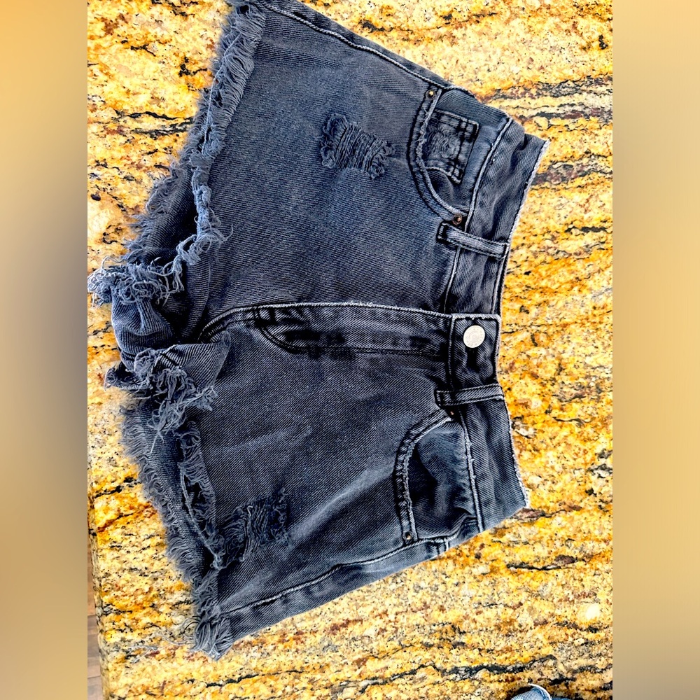 PacSun cutoff Jean shorts size 22 black